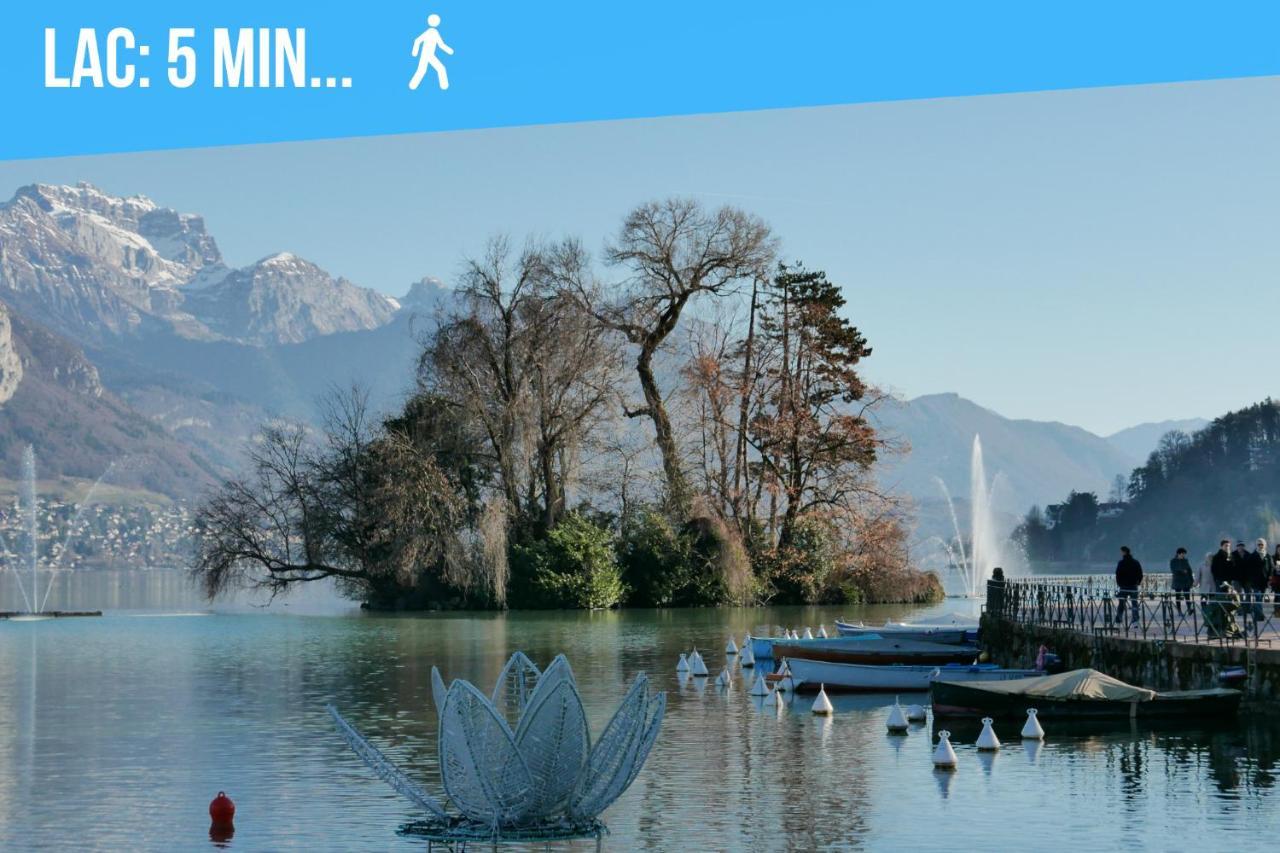 Le Paquier - Mycosyapart, Vieille Ville, Calme, Lac 100M, Netflix Annecy Bagian luar foto