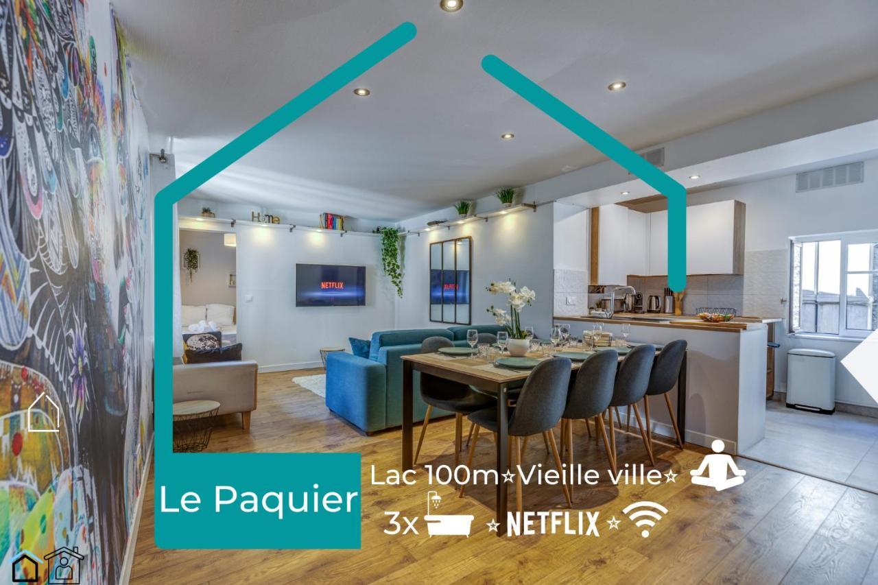 Le Paquier - Mycosyapart, Vieille Ville, Calme, Lac 100M, Netflix Annecy Bagian luar foto